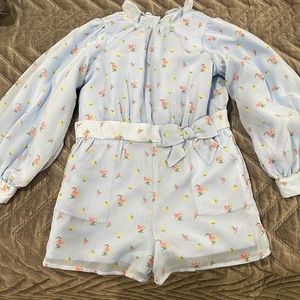 Janie and Jack's floral romper size 6 girls